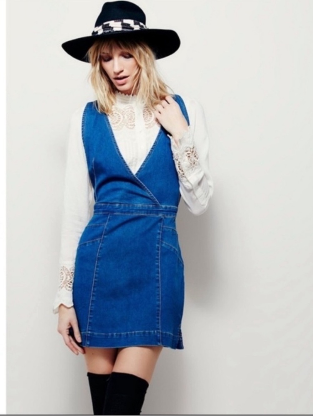 Free People Jean Mini Dress